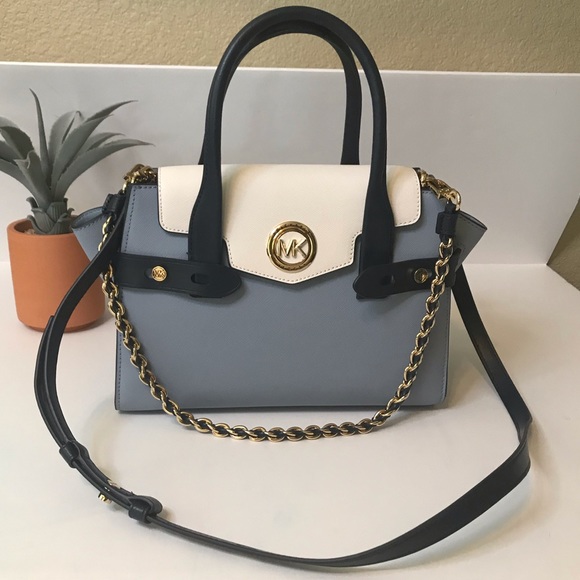 Michael Kors Carmen Flap Belted Leather Satchel - Picture 17 of 17